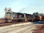 Seaboard System U30B #5532, GP38-2 #537 & U36B #1854 yard northbound long distance local #510 